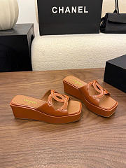 Kitlife Chanel 26SS Heeled Sandals Brown 50mm - 5
