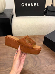 Kitlife Chanel 26SS Heeled Sandals Brown Suede 50mm - 6