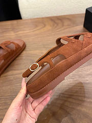 Kitlife Chanel 2026 Sandals Brown Suede  - 3