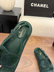 Kitlife Chanel 2026 Sandals Green Suede - 5