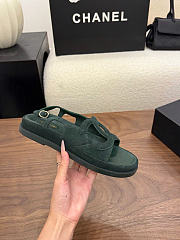 Kitlife Chanel 2026 Sandals Green Suede - 4
