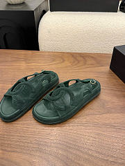 Kitlife Chanel 2026 Sandals Green Suede - 2