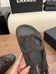 Kitlife Chanel 2026 Sandals Dark Brown Suede - 6