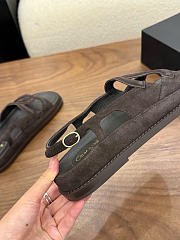 Kitlife Chanel 2026 Sandals Dark Brown Suede - 4