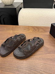 Kitlife Chanel 2026 Sandals Dark Brown Suede - 2