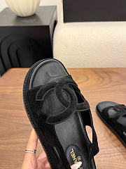 Kitlife Chanel 2026 Sandals Black Suede - 6