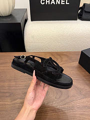Kitlife Chanel 2026 Sandals Black Suede - 5