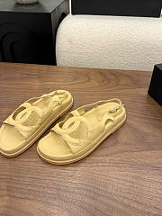 Kitlife Chanel 2026 Sandals Beige Leather - 2