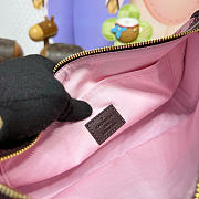 Kitlife Louis Vuitton Monogram Mini Lin Pochette Bag Pink Denim M92331 29x7x15cm - 5