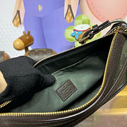 Kitlife Louis Vuitton Monogram Mini Lin Pochette Bag Green Denim M92332 29x7x15cm - 5