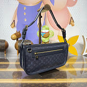 Kitlife Louis Vuitton Monogram Mini Lin Pochette Bag Dark Blue Denim M92331 29x7x15cm - 4