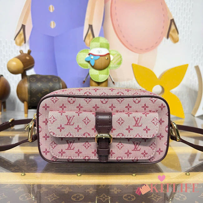 Kitlife Louis Vuitton Juliette Monogram Mini Bag Pink Denim M92219 22x5x13cm - 1