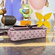 Kitlife Louis Vuitton Juliette Monogram Mini Bag Pink Denim M92219 22x5x13cm - 4