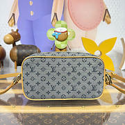 Kitlife Louis Vuitton Juliette Monogram Mini Bag Gray Denim &Yellow Leather M92004 22x5x13cm - 4