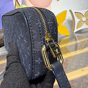 Kitlife Louis Vuitton Juliette Monogram Mini Bag Dark Blue Denim M92216 22x5x13cm - 5