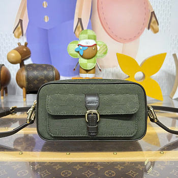 Kitlife Louis Vuitton Juliette Monogram Mini Bag Green Denim M92218 22x5x13cm 