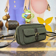 Kitlife Louis Vuitton Juliette Monogram Mini Bag Green Denim M92218 22x5x13cm  - 5