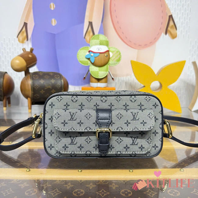 Kitlife Louis Vuitton Juliette Monogram Mini Bag Gray Denim M92217 22x5x13cm - 1