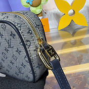 Kitlife Louis Vuitton Juliette Monogram Mini Bag Gray Denim M92217 22x5x13cm - 2