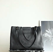 Kitlife Chanel Large Shopping Tote Black Leather 36x46x20cm - 5