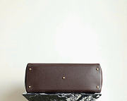 Kitlife Chanel Large Shopping Tote Dark Brown Leather 36x46x20cm - 4