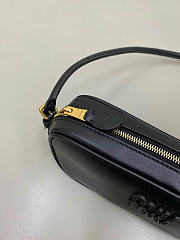 Kitlife Miu Miu Black Leather Pouch 22×13×10.5cm - 6