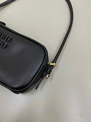 Kitlife Miu Miu Black Leather Pouch 22×13×10.5cm - 3