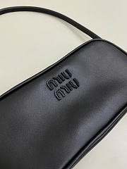 Kitlife Miu Miu Black Leather Pouch 22×13×10.5cm - 2