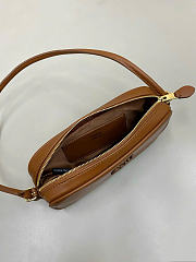 Kitlife Chanel Mini V-Flap Hobo Bag Brown 16x22x7.8cm - 5