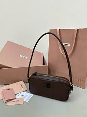 Kitlife Chanel Mini V-Flap Hobo Bag Dark Brown 16x22x7.8cm - 1