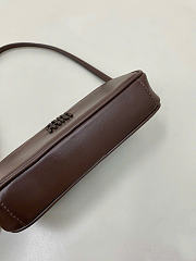 Kitlife Chanel Mini V-Flap Hobo Bag Dark Brown 16x22x7.8cm - 5