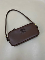 Kitlife Chanel Mini V-Flap Hobo Bag Dark Brown 16x22x7.8cm - 3