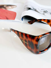 Kitlife Saint Laurent 26S Tortoiseshell Cat-Eye Gradient Square Sunglasses Brown  - 6