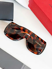 Kitlife Saint Laurent 26S Tortoiseshell Cat-Eye Gradient Square Sunglasses Brown  - 5