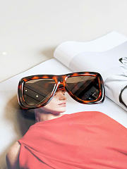 Kitlife Saint Laurent 26S Tortoiseshell Cat-Eye Gradient Square Sunglasses Brown  - 4
