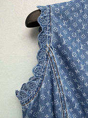 Kitlife Louis Vuitton Monogram Blue Denim Dress  - 4