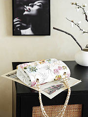 Kitlife Chanel 26K Hand-Embroidered Bag White 15.5x25.5x6.5cm - 4