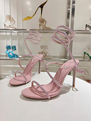 Kitlife Rene Caovilla Cleo Sandals Light Pink 100mm - 6