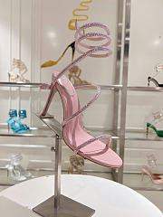 Kitlife Rene Caovilla Cleo Sandals Light Pink 100mm - 5