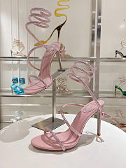 Kitlife Rene Caovilla Cleo Sandals Light Pink 100mm - 4