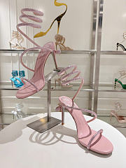 Kitlife Rene Caovilla Cleo Sandals Light Pink 100mm - 3