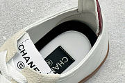 Kitlife Chanel White Calfskin Embossed Suede Womens CC Sneakers  - 4