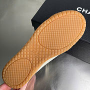 Kitlife Chanel Black Calfskin Embossed Suede Womens CC Sneakers - 4