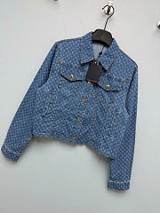 Kitlife Louis Vuitton Blue Denim Monogram Jacket 1AK03S - 5