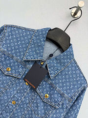 Kitlife Louis Vuitton Blue Denim Monogram Jacket 1AK03S - 4