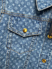 Kitlife Louis Vuitton Blue Denim Monogram Jacket 1AK03S - 2