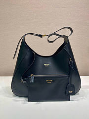 Kitlife Prada Boogie Large Leather Bag Black 1BC299 40x24.5x9cm - 1
