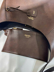 Kitlife Prada Boogie Large Leather Bag Dark Brown 1BC299 40x24.5x9cm  - 5