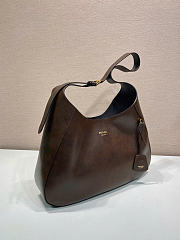 Kitlife Prada Boogie Large Leather Bag Dark Brown 1BC299 40x24.5x9cm  - 2