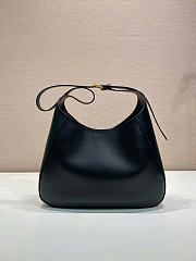 Kitlife Prada Boogie Medium Leather Bag Black 1BC300 33x22x8cm - 3